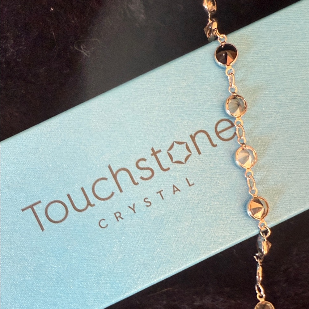 Touchstone Crystal Chanelle Nightime Necklace - Picture 3 of 4